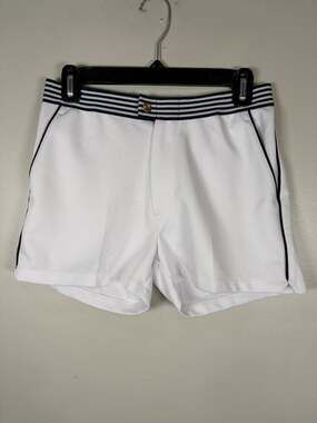 Ellesse Renzo Tennis Shorts Women's Size Medium White Retro 70s 80s